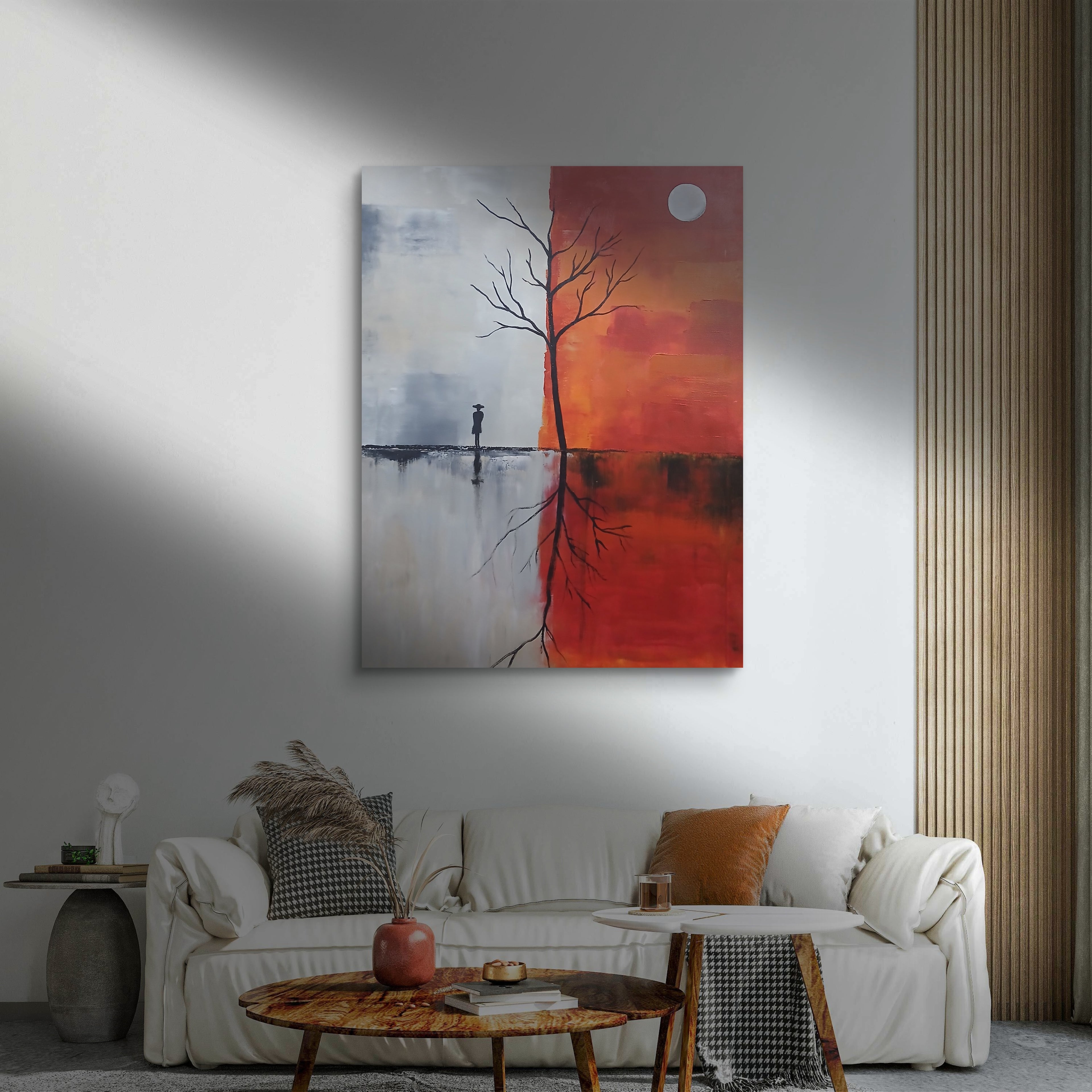 Between Two Worlds – Landscape Acrylic Painting