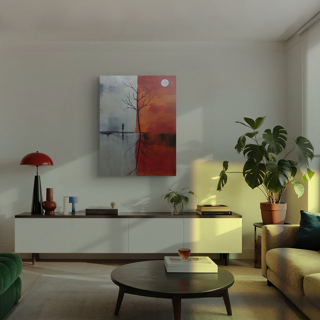 Between Two Worlds – Landscape Acrylic Painting