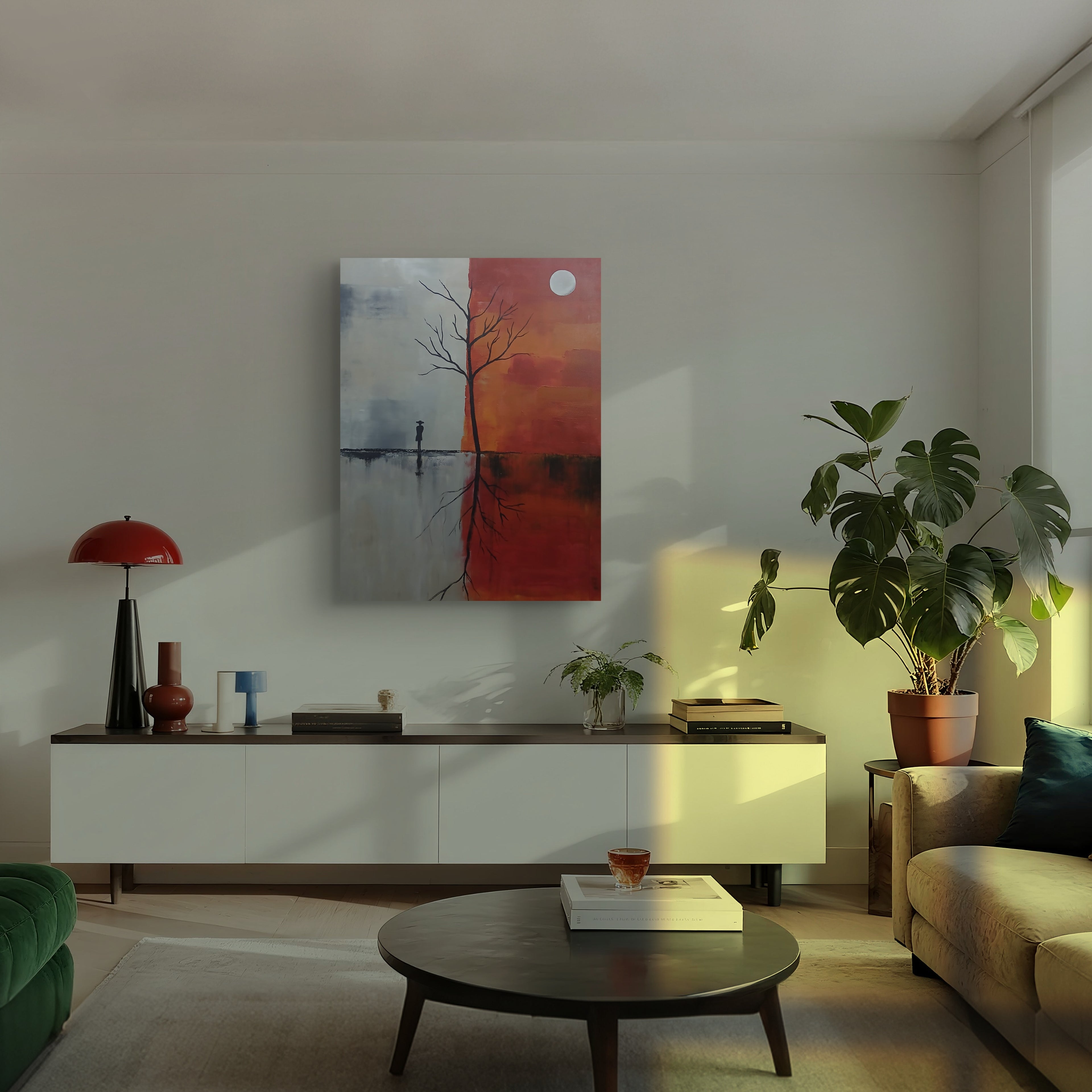 Between Two Worlds – Landscape Acrylic Painting