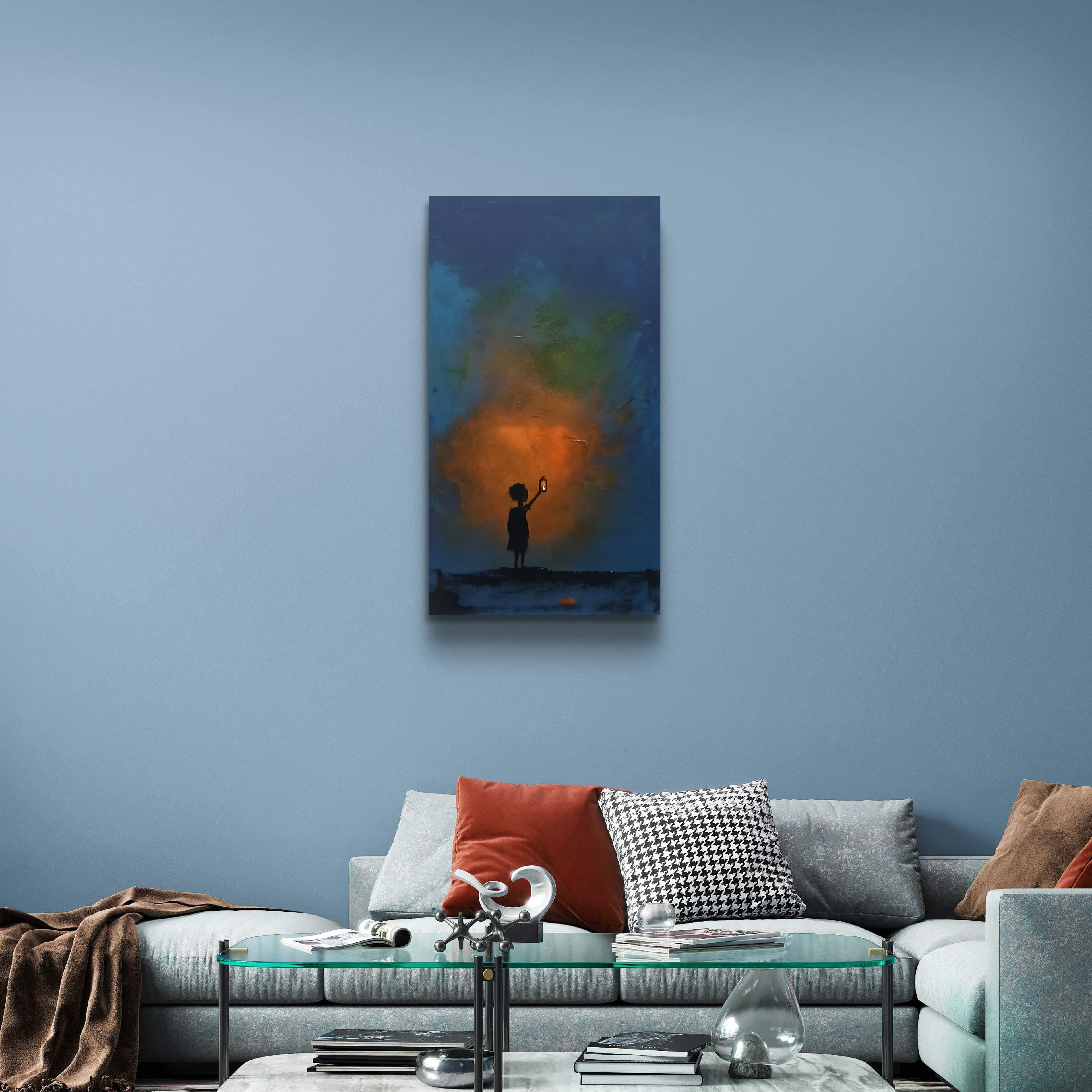 Light of Hope - Abstract Acrylic Painting 35x60 cm