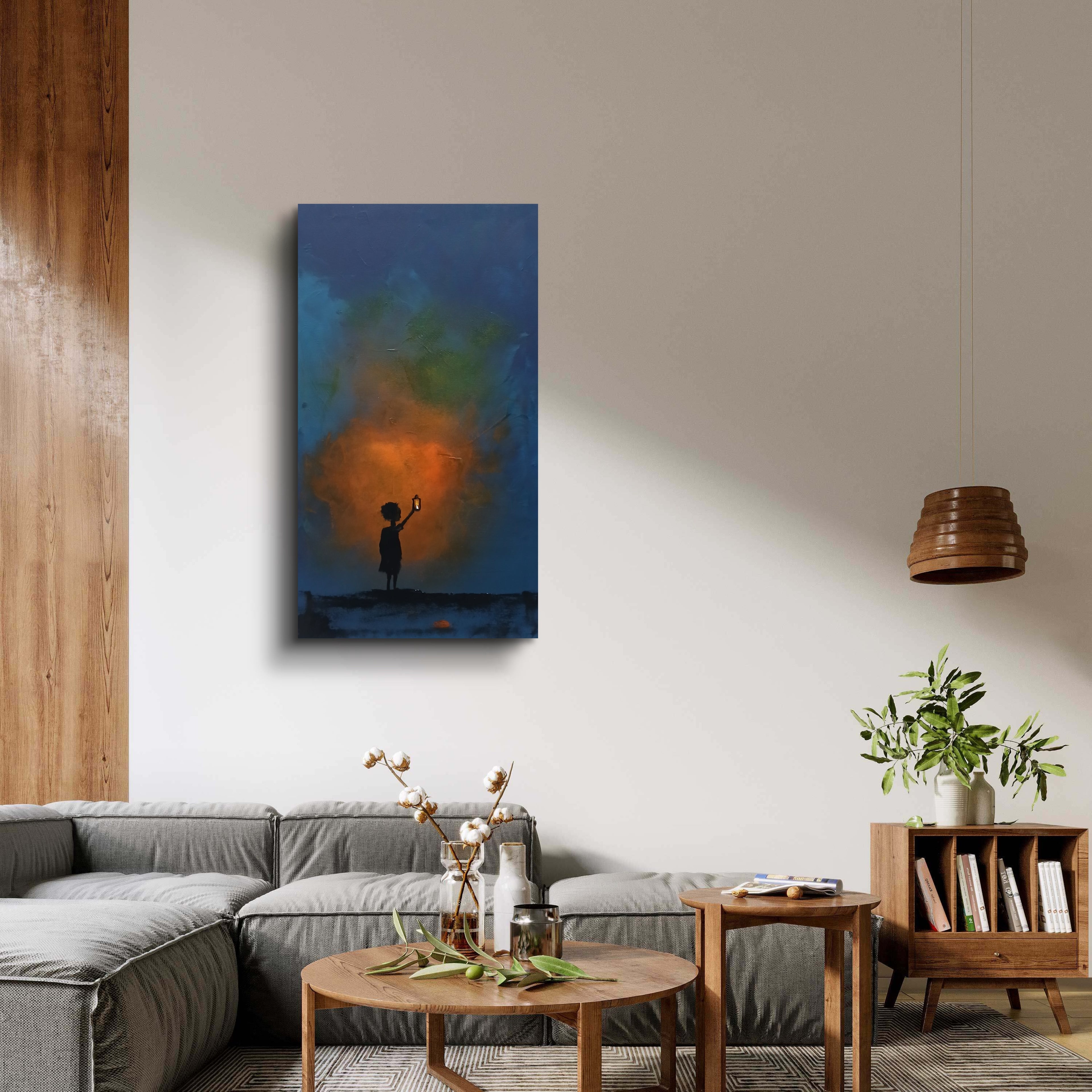 Light of Hope - Abstract Acrylic Painting 35x60 cm