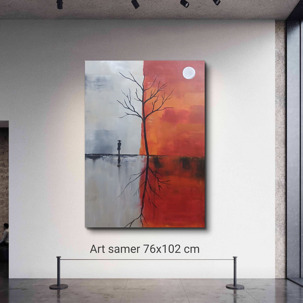 Between Two Worlds – Landscape Acrylic Painting