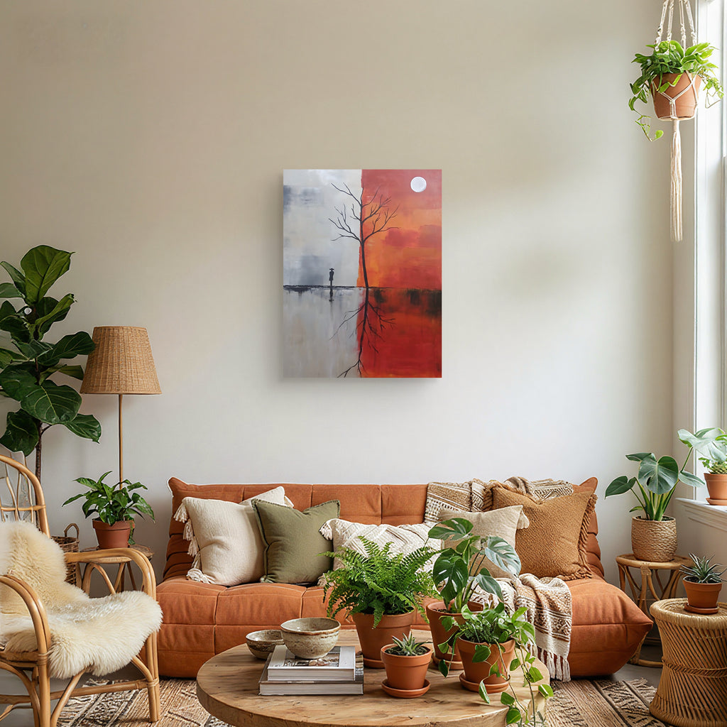 Between Two Worlds – Landscape Acrylic Painting