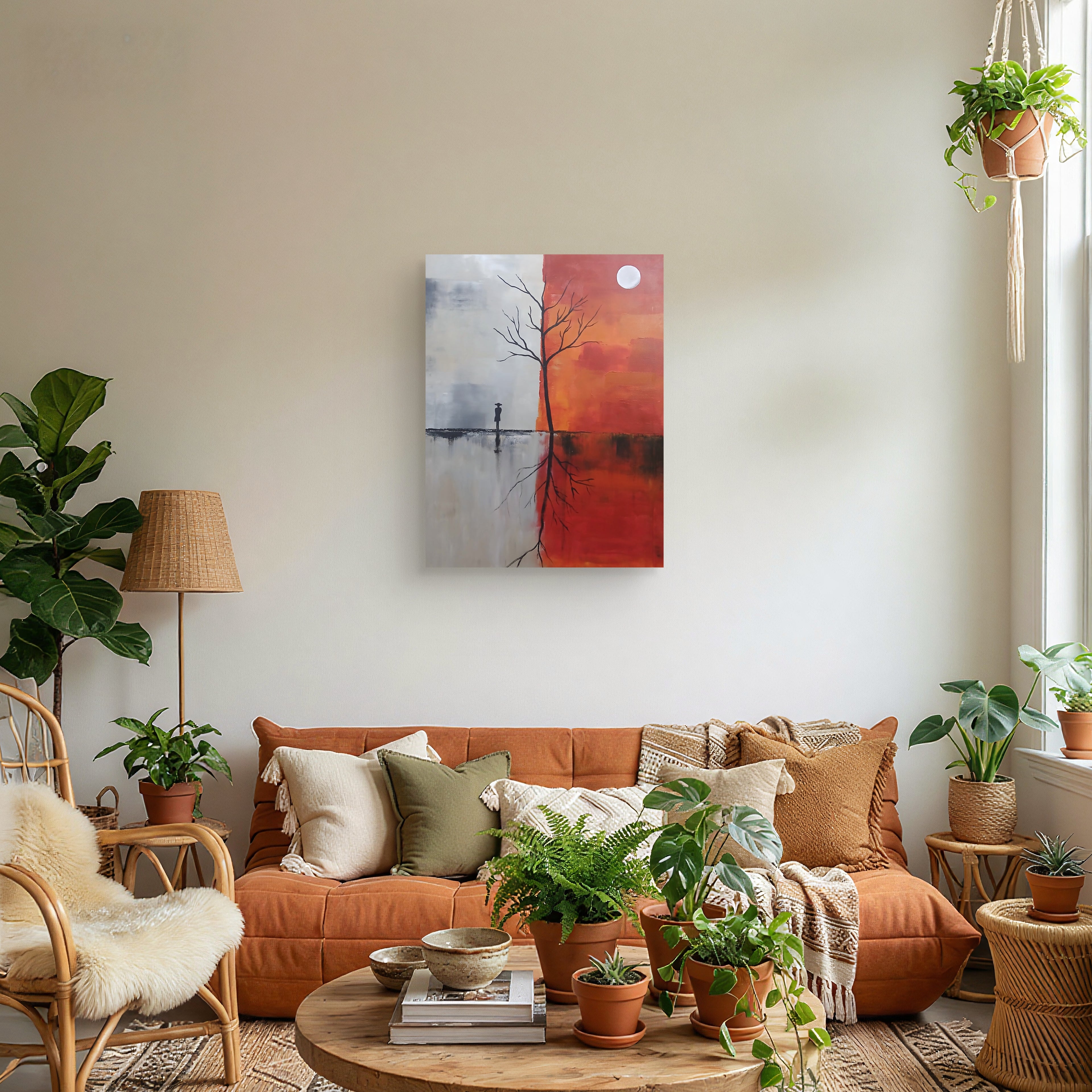 Between Two Worlds – Landscape Acrylic Painting