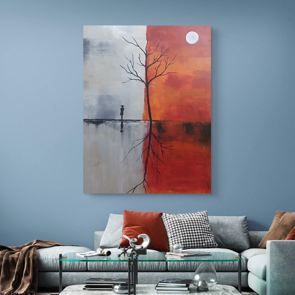 Between Two Worlds – Landscape Acrylic Painting